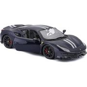 BBurago 26026 1/24 2018 Ferrari 488 Pista Racing Dark Blue