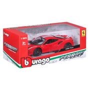 Bburago BUR-26026RED 1/24 2018 Ferrari 488 Pista Racing Red