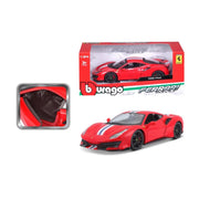 Bburago BUR-26026RED 1/24 2018 Ferrari 488 Pista Racing Red