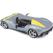 BBurago 26027 1/24 2021 Ferrari Monza SP1 Icona Ltd Series Car Silver