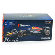 Bburago 38083V 1/43 2023 F1 Red Bull Racing RB-19 #1 Verstappen with Helmet