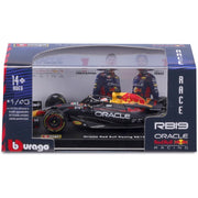 Bburago 38083V 1/43 2023 F1 Red Bull Racing RB-19 #1 Verstappen with Helmet