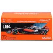 Bburago 38088N 1/43 2023 F1 McLaren MCL60 #4 Norris with Helmet