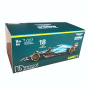 Bburago 38091S 1/43 2023 F1 Aston Martin AMR23 #18 Stroll with Helmet