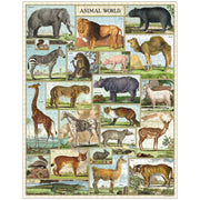 Cavallini Animal World 1000pc Jigsaw Puzzle