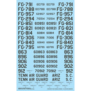 Caracal Models 48202 Lockheed USAF F-104 Starfighter Colorful marking options for natural metal early USAF F-104