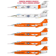 Caracal Models 48233 Lockheed F-104 Test & Drone Zippers