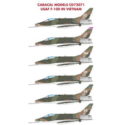 Caracal Models 72071 North-American F-100 Super Sabre in Vietnam