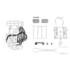 DDA 1/24 1972 Holden LC/LJ Torana Supercharged LS6 Engine Plastic Kit Accessory Pack (4pce)