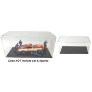 Diecast Distributors HYAC-43A4 Acrylic Display Case (4mm Thick Clear 4 Sides, 5mm Thick Black Base, Round Edges)