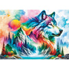 Delfy Wolf Of Many Hues 1000pc Jigsaw Puzzle