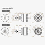 Dualsky DSXM52029 XM6352DA-24 240kv Brushless Motor