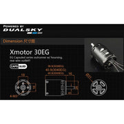 Dualsky DSXM52091 XM3036EG-6 SE 2300kv Brushless Glider Motor