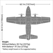 E-Flite EC-1500 Twin Cargo RC Plane (PNP) EFL15775