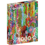 Enjoy 2010 Floral Curtain 1000pc Jigsaw Puzzle