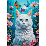 Enjoy 2140 White Cat 1000pc Jigsaw Puzzle