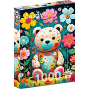 Enjoy 2150 Flower Teddy Bear 1000pc Jigsaw Puzzle