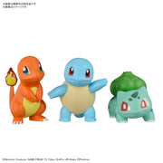 Bandai 5067456 Charmander, Bulbasaur and Squirtle Pokemon Model Kit Set