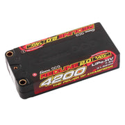 Gens Ace 2S 7.6V Redline 2.0 4200mAh 140C Hardcase Lipo Battery (5.0mm Bullet)