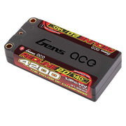 Gens Ace 2S 7.6V Redline 2.0 4200mAh 140C Hardcase Lipo Battery (5.0mm Bullet)