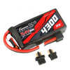 Gens Ace 11.1V 3S Adventure 4300mAh 11.4V 60C Soft Case HV LiPo Battery (1TO3)