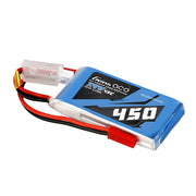 Gens Ace 7.4V 2S 450mAh 45C Soft Case LiPo Battery (JST)