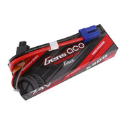 Gens Ace 7.4V 2S 5300mAh 60C Hardcase/Hardwired LiPo Battery (EC5)