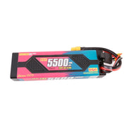 Gens Ace 7.4V 2S Advanced 5500mAh 100C Hardcase Lipo Battery (XT60)