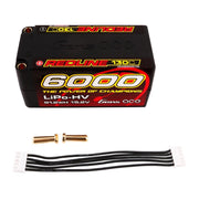 Gens Ace 15.2V 3S 6000mAh 130C Hardcase Lipo Battery Pack (5.0mm Bullet Plug)