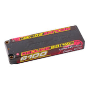 Gens Ace 7.4V 2S Redline 2.0 6100mAh 140C Hardcase Lipo Battery (5.0mm Bullet)