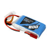 Gens Ace 7.4V 2S 800mAh 45C Soft Case LiPo Battery (JST)