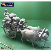 Gecko Models 35GM0110 1/35 60s-70s Vietnamese Farmer Cattle Cart