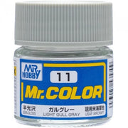 Mr Hobby (Gunze) C011 Mr Color Semi Gloss Light Gull Grey Lacquer Paint 10ml