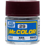 Mr Hobby (Gunze) C029 Mr Color Semi Gloss Hull Red Lacquer Paint 10ml