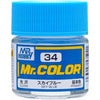 Mr Hobby (Gunze) C034 Mr Color Gloss Sky Blue Lacquer Paint 10ml