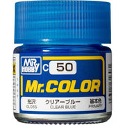 Mr Hobby (Gunze) C050 Mr Color Gloss Clear Blue Lacquer Paint 10ml