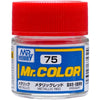 Mr Hobby (Gunze) C075 Mr Color Metallic Red Lacquer Paint 10ml