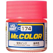 Mr Hobby (Gunze) C174 Mr Color Gloss Fluorescent Pink Lacquer Paint 10ml