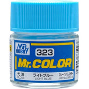 Mr Hobby (Gunze) C323 Mr Color Gloss Light Blue Lacquer Paint 10ml