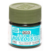 Mr Hobby (Gunze) H303 Aqueous Semi-Gloss Green FS34102 Acrylic Paint 10ml