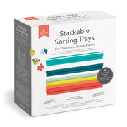 Galison Puzzle Stackable Sorting Trays Multi Coloured (6)