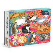 Galison Lounging Cat 1000pc Jigsaw Puzzle