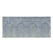Hornby R7385 OO Mid Level Arched Retaining Walls 2pc Engineers Blue Brick