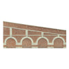 Hornby R7386 OO Mid Stepped Arched Retaining Walls 2pc Red Brick