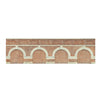 Hornby R7388 OO Low Level Arched Retaining Walls 2pc Red Brick
