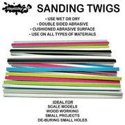 Icky Sticky 610615 Sanding Twigs Ultra Fine 20pk