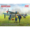 ICM DS4802 1/48 RAF Airfield Spitfire Mk IX Spitfire Mk VII RAF Pilots and Ground Personnel 7 Figures