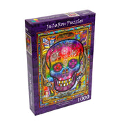 JaCaRou Rainbow Skull 1000PC Jigsaw Puzzle