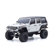 Kyosho 32536W 1/24 MINI-Z 4x4 Jeep Wrangler Unlimited Rubicon MX-01 Readyset RC Car w/Interco Tires White