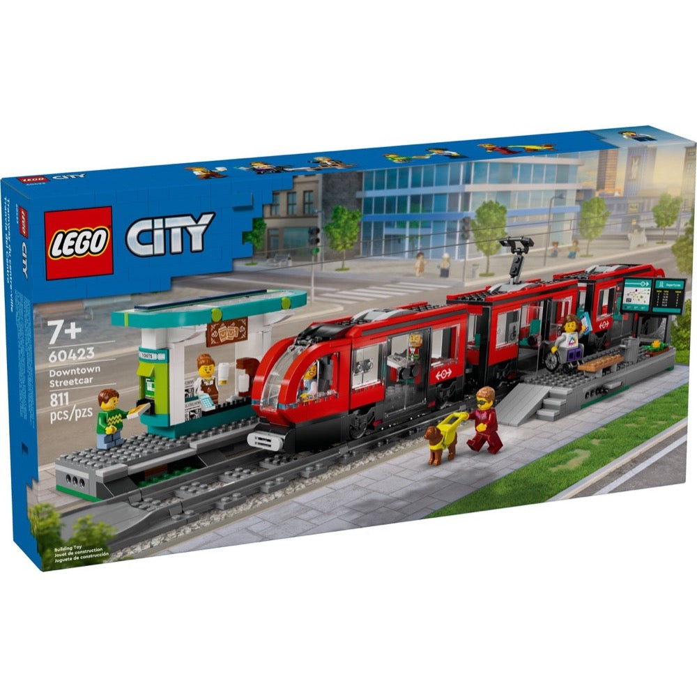 LEGO 60423 City Downtown Streetcar and Station